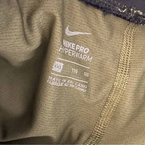 ❤️ NWT Nike Pro Brown HyperWarm Training Houndstooth Corduroy Leggings - Picture 4 of 11